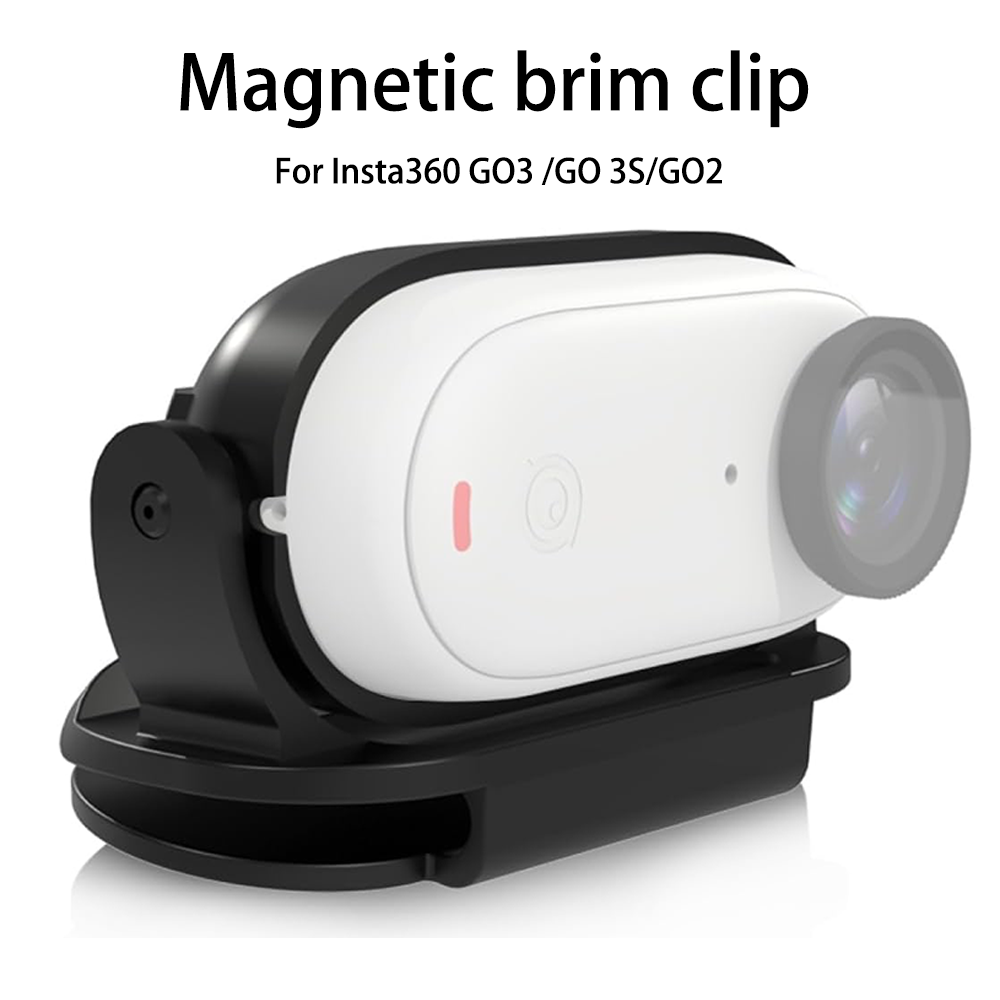Insta360 Camera Go 3 - クイックリリース磁気フレームクランプ、固定マウントブラケット、サムカメラアクセサリー、insta360 go3 go 3s go2用の簡単なハットクリップ