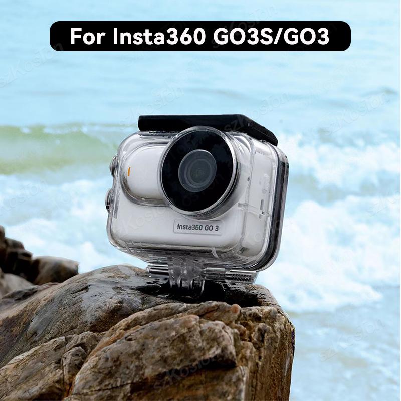 Insta360 Camera Go 3 - Insta 360 go 3s用防水ハウジング,水中ダイビング保護ケース,カメラアクセサリー,60m