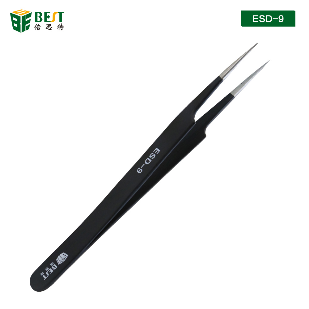 BST-ESD-9 帯電防止ピンセット解剖学的外科用抗磁気ツ - Smd Tweezer Set のレビューと価格