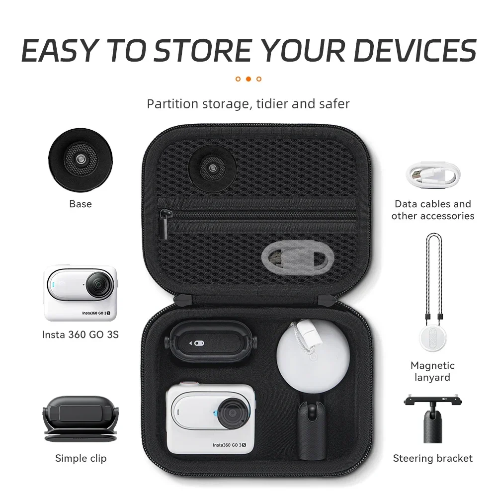 Insta360 GO3/GO3S ミニケースバッグコレクシ - Insta360 Camera Go 3 のレビューと価格