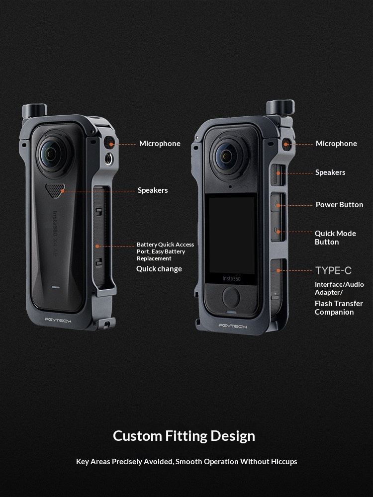 PGYTECH カメラケージ Insta360 X4 Air - Insta360 Camera X4 のレビューと価格