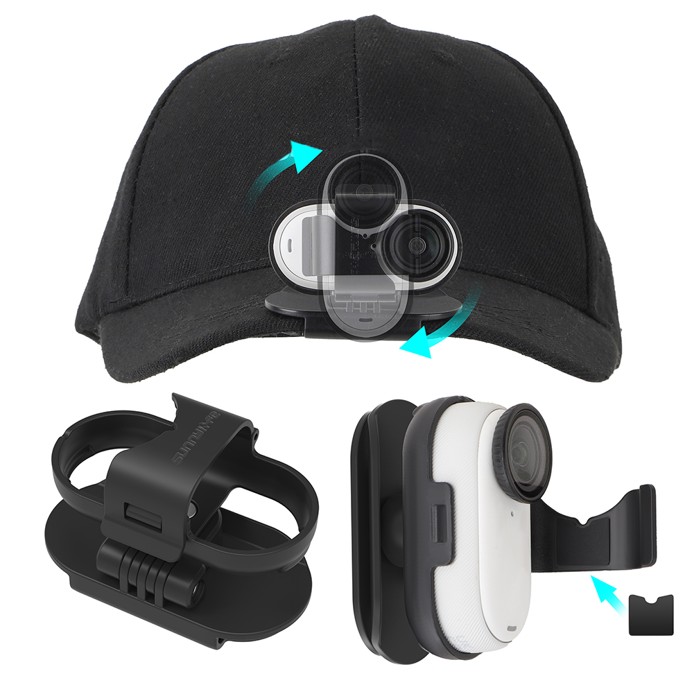 ブリムクリップ 360 度スポーツカメラマウントカメラキャッ - Insta360 Camera Go 3 のレビューと価格